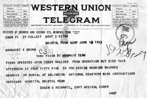 Western Union telegram