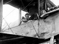 Frank flying DH 4A - August 3, 1920