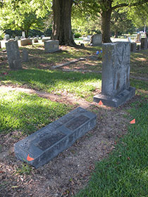 Graves of Homer and Parents, James & Lorena Anderson