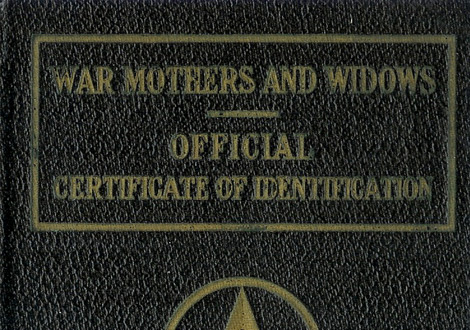 War Mothers and Widows Passport Cover