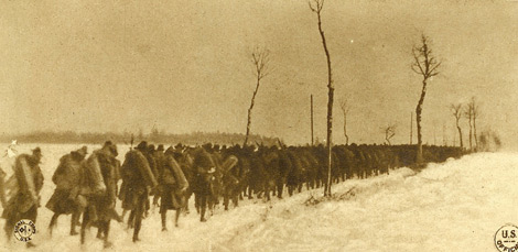 Troops in the Snow