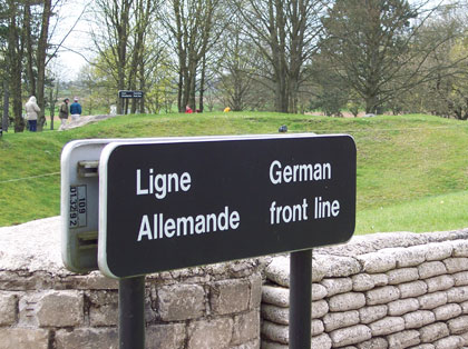 Vimy Ridge German Front Line in 2005