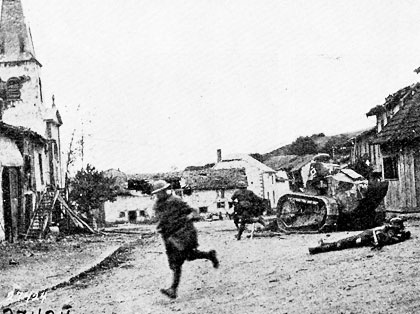 Road in Exermont in 1918