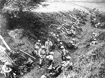 Near the Premont Front Line in 1918