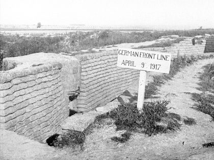Vimy Ridge German Front Line in 1919