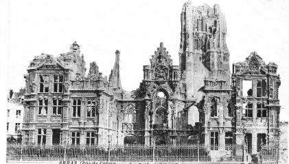 Arras, France Hotel de Ville & Belfry Destroyed