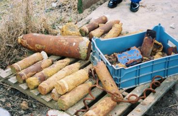 Shells Collected On Farm For Demilitarization