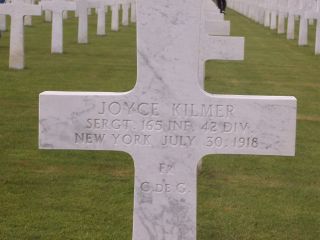 Joyce Kilmer Grave - Oise-Aisne Cemetery