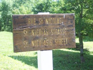 Destroyed Town of Fleury Street Sign